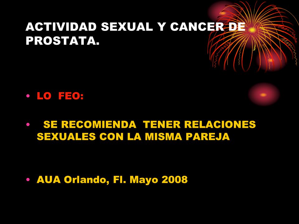 cancer de prostata se puede tener relaciones sexuales